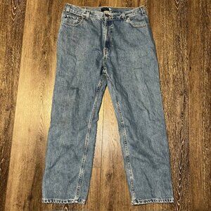 Dockers Mens Jeans Size 38x30 Relaxed Straight Denim Color Blue Pants